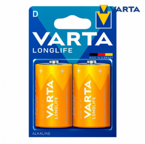 Elementas D (LR20) 1.5V Varta Longlife (vieneto kaina)